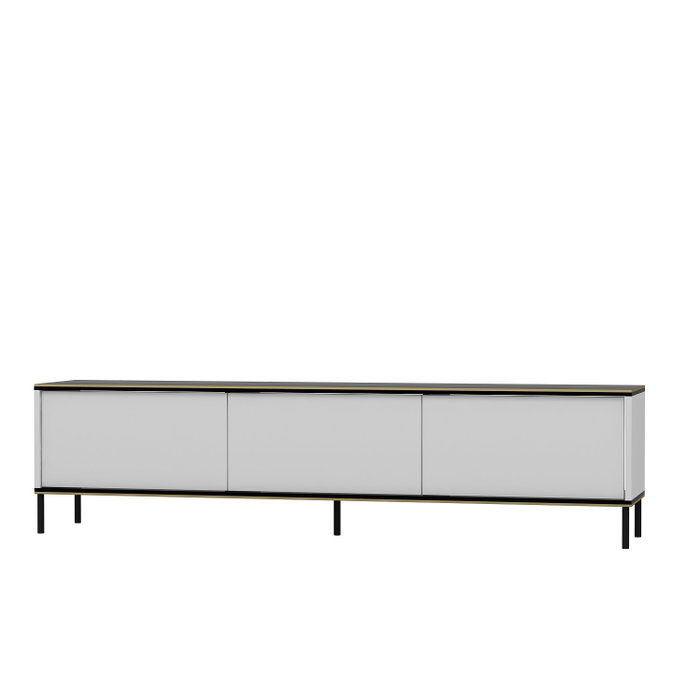 Hanah Home Soporte de TV Blanco con Estantes
